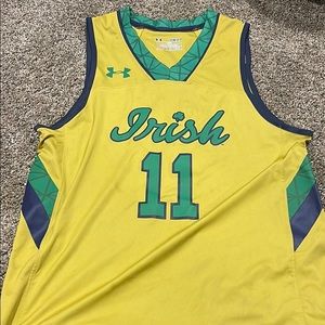 Norte dame basketball jersey youth small